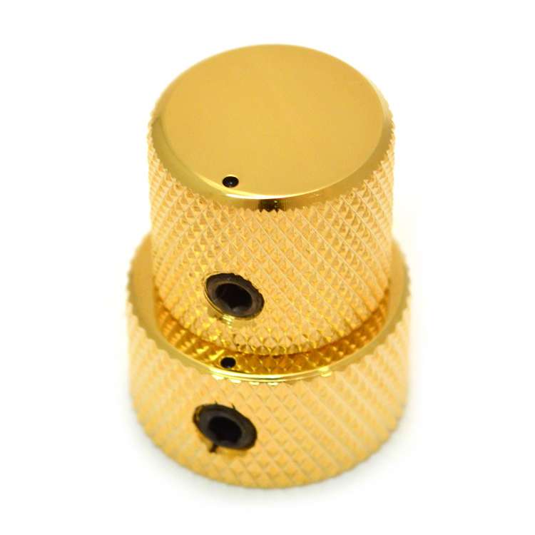 High-end Gold Anodized Concentric Stacked Knobs Used in Electric Guitar or Bass