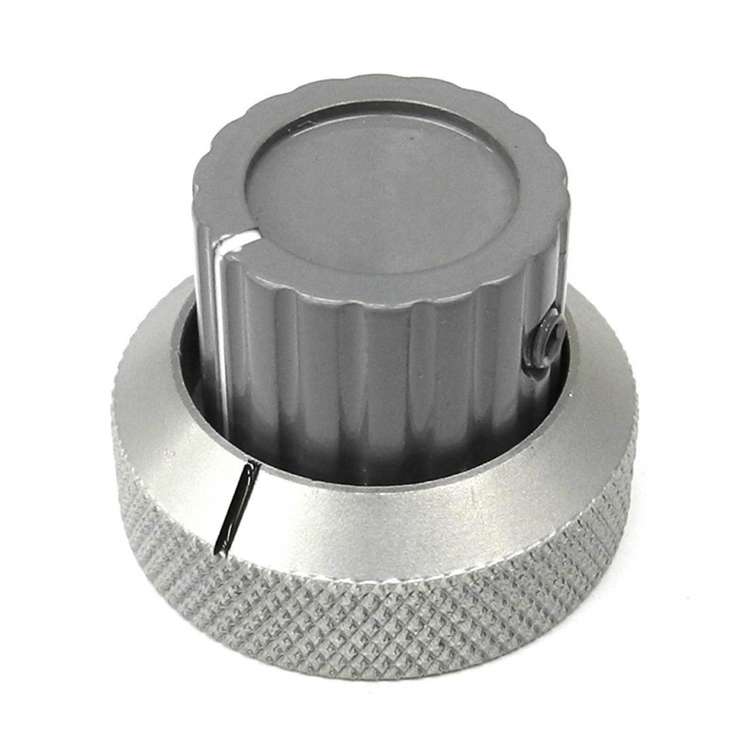 Bespoke Stacked Knobs Aluminum Concentric Dual Knobs Used for Hifi Audio and Musical Instrument