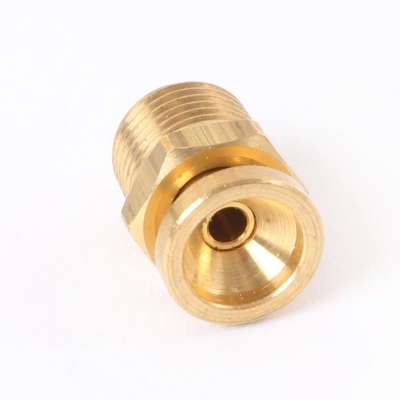 OEM supplier custom CNC Machined Midget brass Air shaft Valve made in China