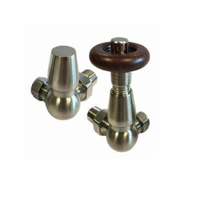 OEM design CNC turning parts Brushed Nickel Corner Round Top Traditional Radiator & Towel Rail Valves